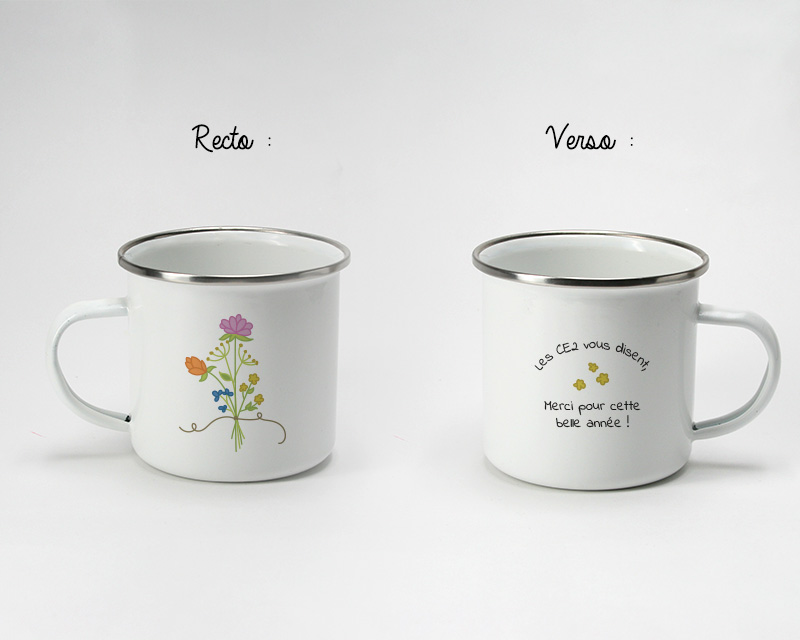 Cadeau de remerciement mug personnalisable