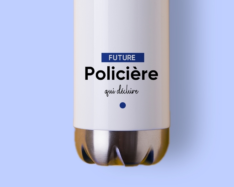 Gourde personnalisable - Future policière