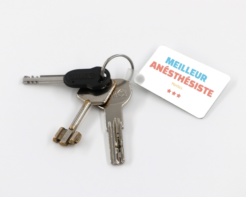 Porte-clés personnalisable - Meilleur Anésthésiste