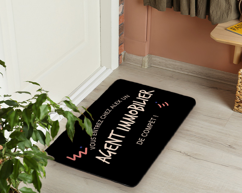 Paillasson personnalisé - Agent immobilier