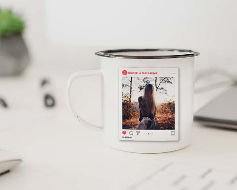 Mug émaillé Personnalisable - Instamoment