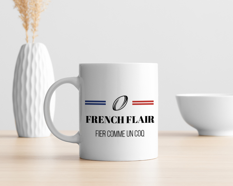 Mug personnalisé - Bleu Blanc Rouge Rugby