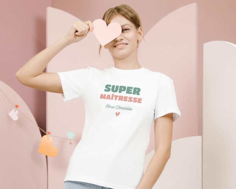 T-shirt femme personnalisé - Super Maîtresse