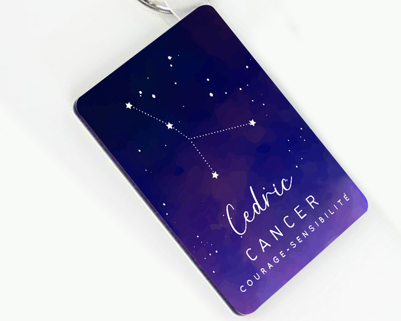 Porte-clés personnalisé Constellation - Cancer