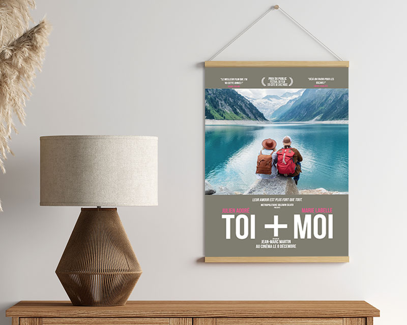 Poster photo personnalisé - Cinéma Toi+Moi