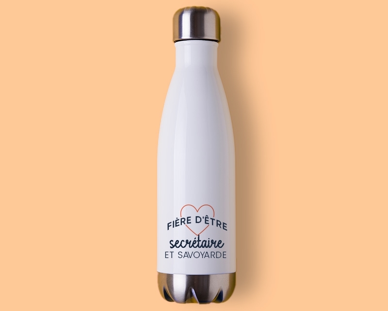 Gourde personnalisable - Fière d'être secrétaire