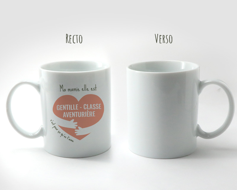 Voir l'image 3 du produit Mug personnalisé - C'est pour ça qu'on t'aime