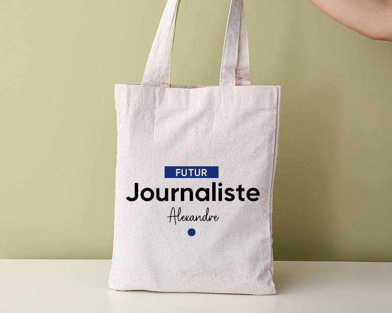 Tote bag personnalisable - Futur journaliste