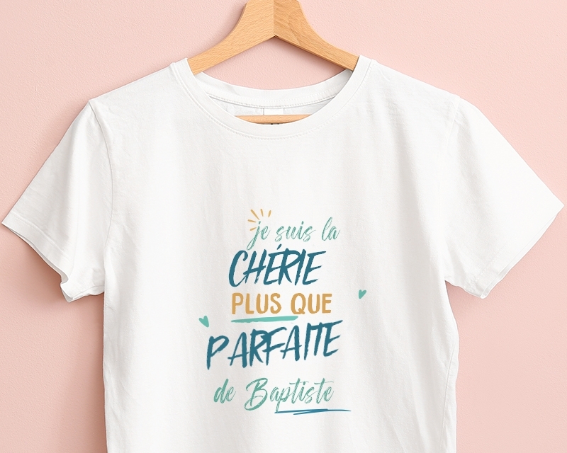T-Shirt femme personnalisé : Chérie la plus...