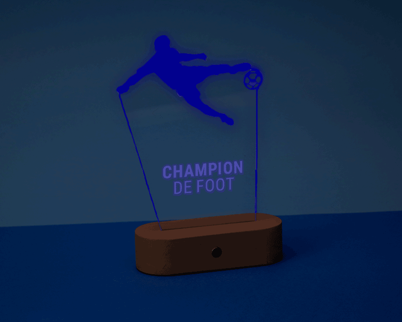 Lampe 3D personnalisée - Football