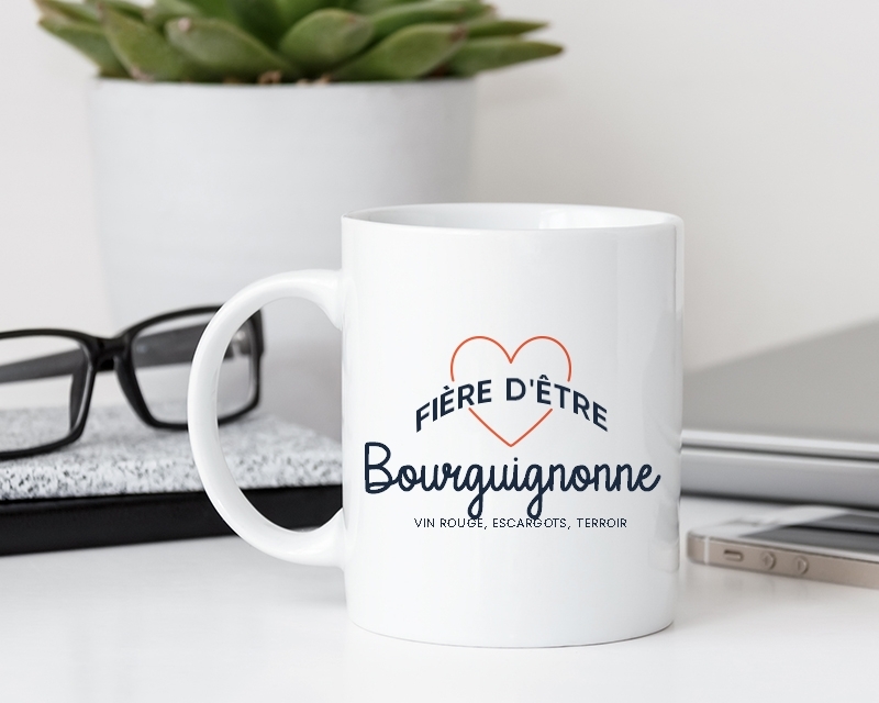 Mug personnalisé - Fière d'être Bourguignonne