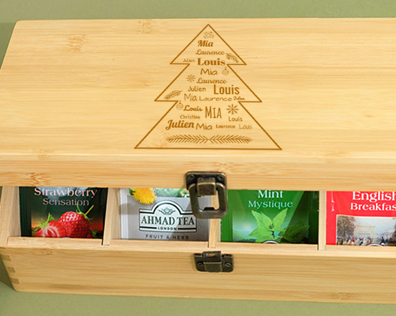 Sachets de tisane Thé de Ceylan dans boite à thé personnalisable