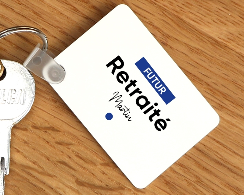 Porte-clef personnalisé - Futur retraité