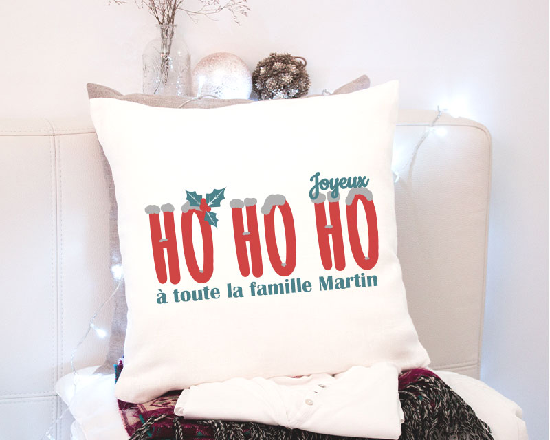 Coussin Noël personnalisé