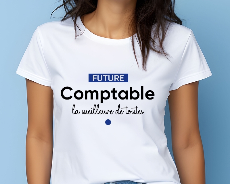 Tee shirt personnalisé femme - Future comptable