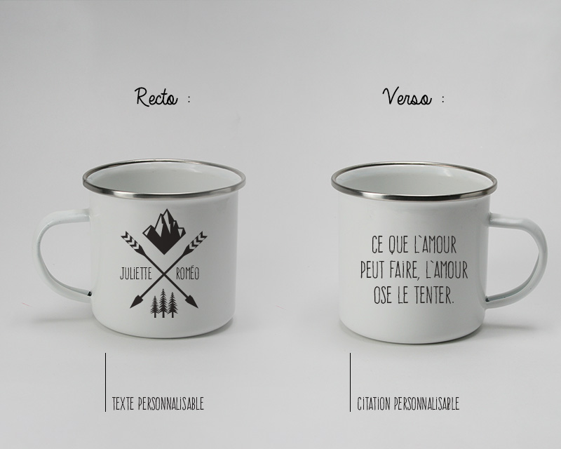 Mug émaillé Aventure