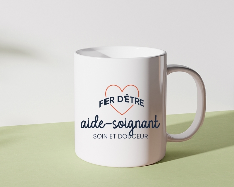 Mug personnalisable - Fier d'être aide-soignant