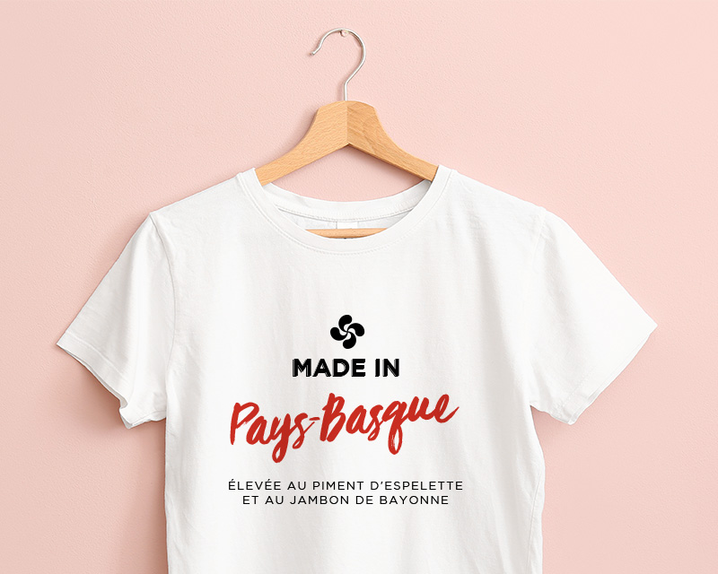 T shirt Femme personnalisé - Made In Pays Basque