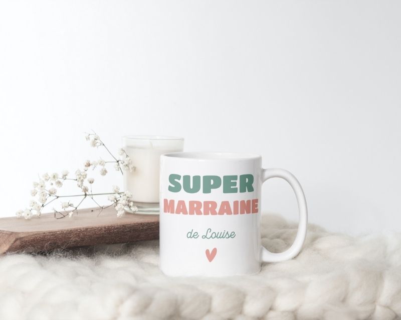Mug personnalisé - Super Marraine