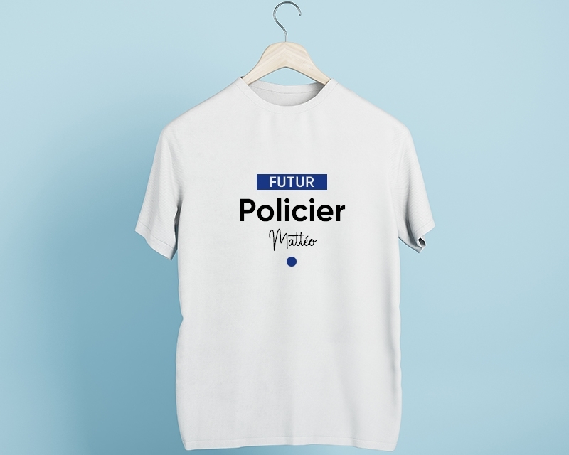 T-shirt Homme personnalisable - Futur policier