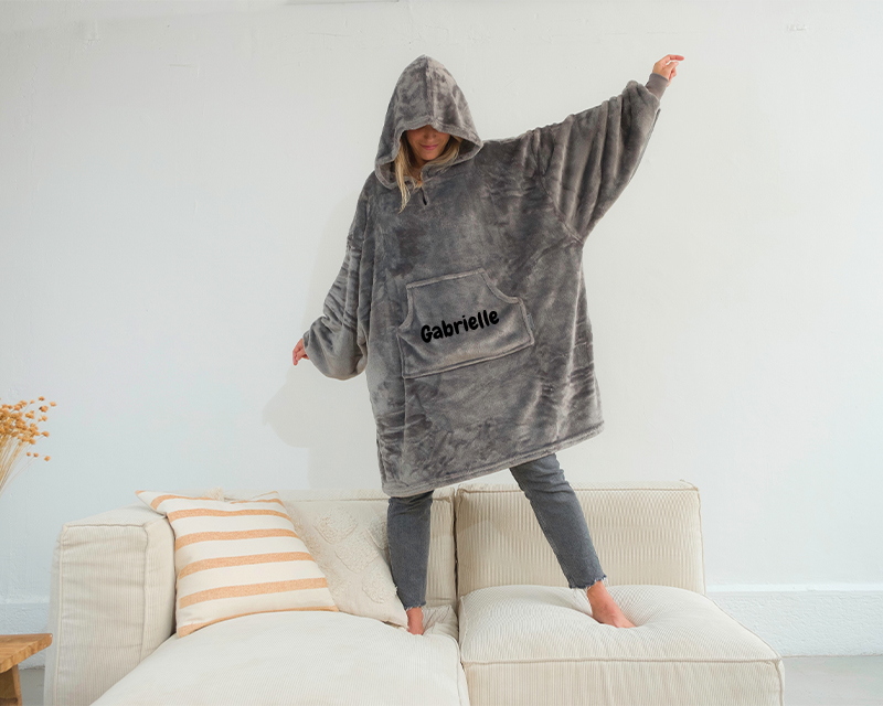Sweat plaid personnalisé - Prénom