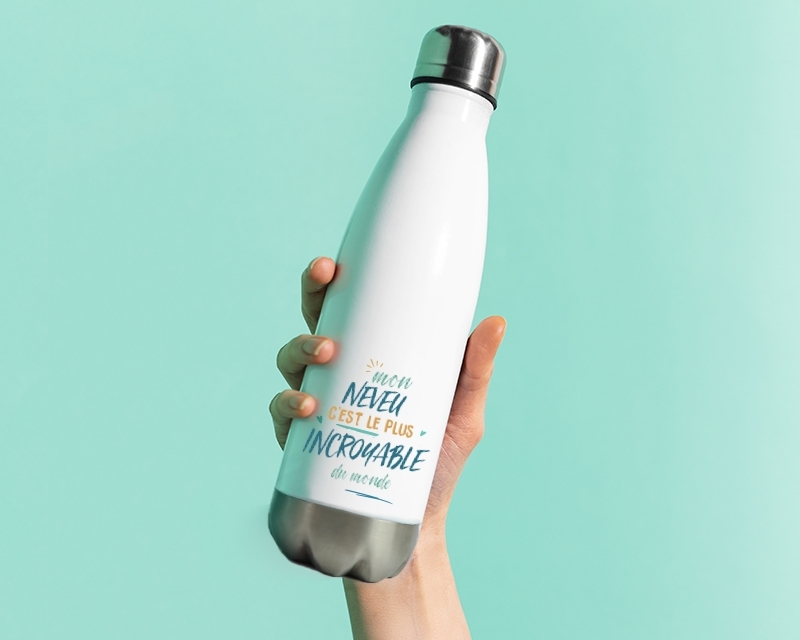 Gourde isotherme personnalisée - Neveu le plus...