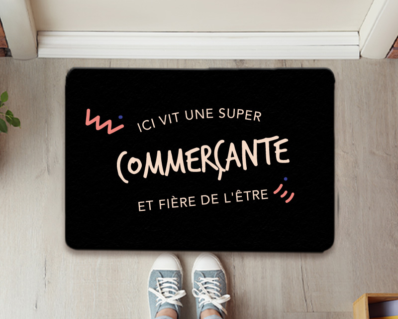 Paillasson personnalisé - Commerçante