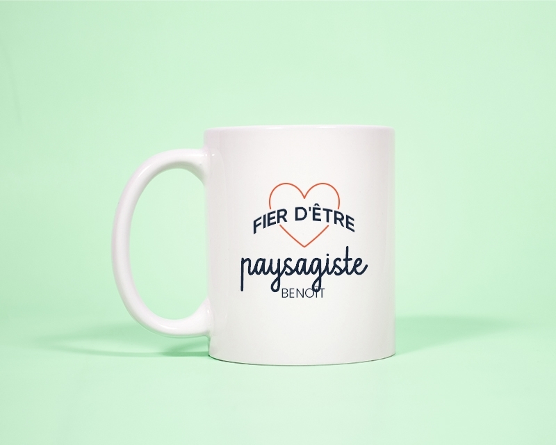 Mug personnalisé - Fier d'être paysagiste