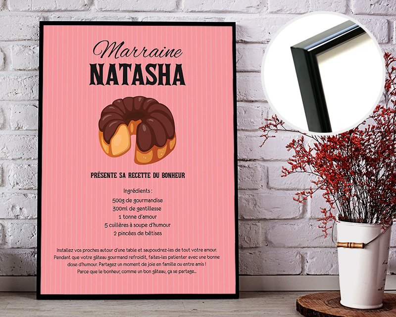 Affiche Personnalisable - La recette du bonheur