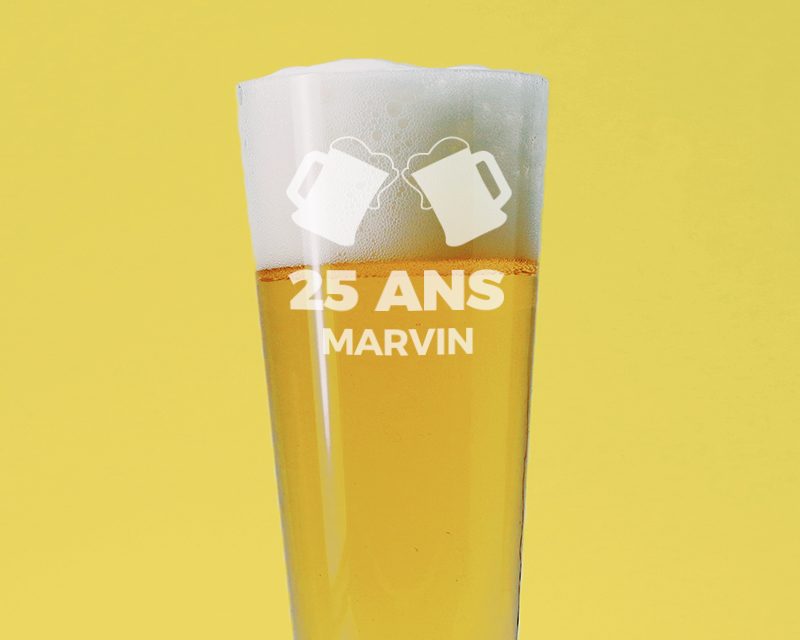 Verre à Bière Flûte Personnalisable - Apéro