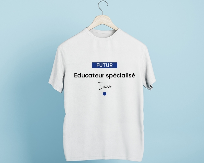 Tee shirt personnalisé homme - Futur educateur spécialisé