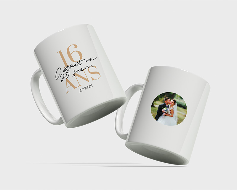 Mug personnalisé - Noces de Saphir