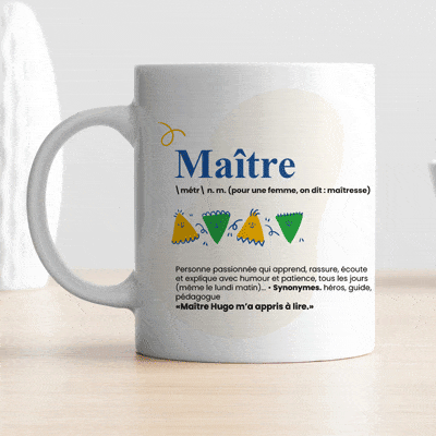 Mug personnalisé - Définition Maitresse/Maitre