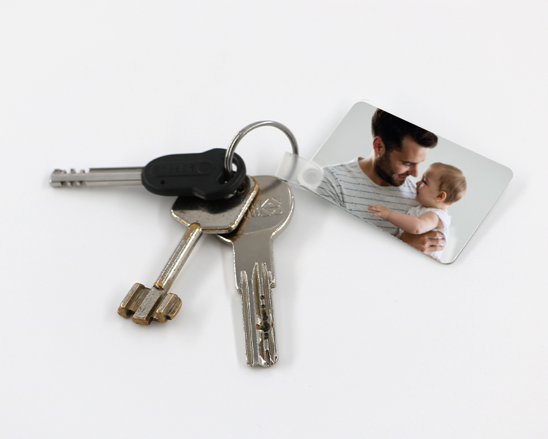 Porte-clés personnalisé photo - Première Fête des Pères
