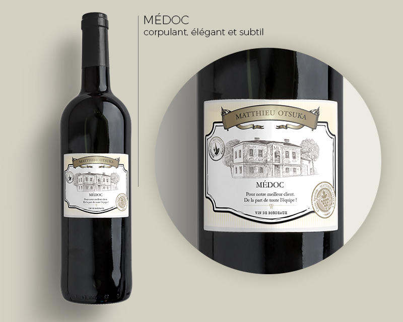 Bouteille de vin Personnalisable - Entreprises