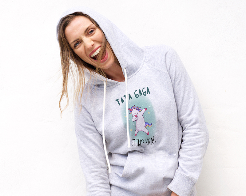 Sweat à capuche Personnalisable - Licorne Swag