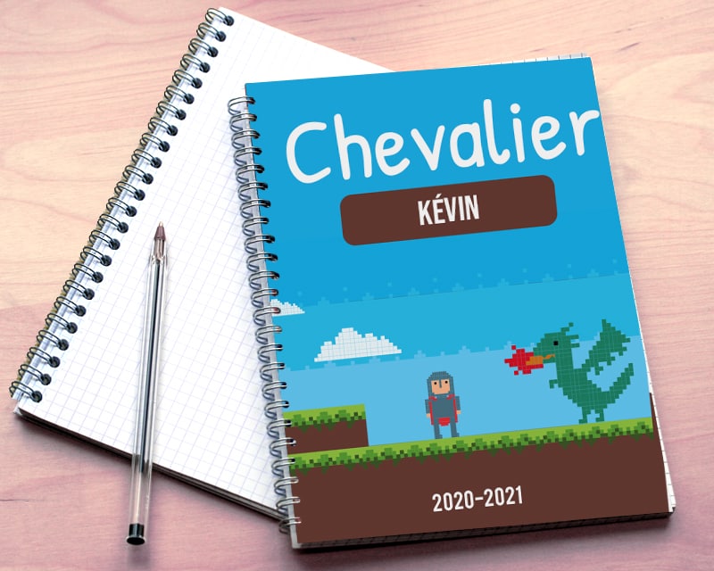 Cahier garçon héros dragon personnalisé