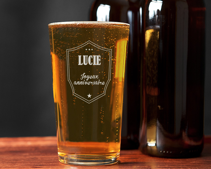 Verre à Bière Blason