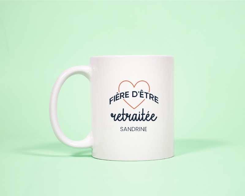 Mug personnalisable - Fière d'être retraitée
