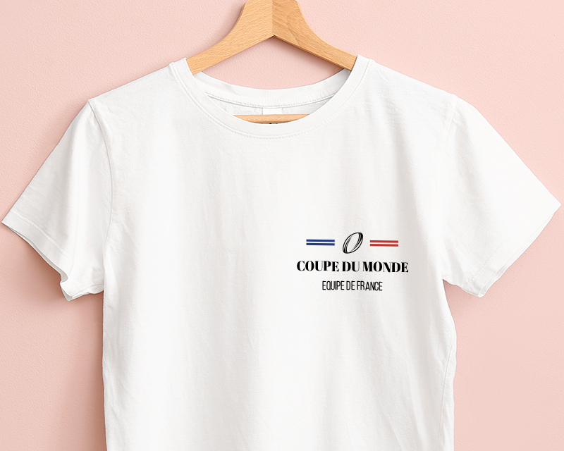 T-shirt femme personnalisé - Bleu Blanc Rouge Rugby