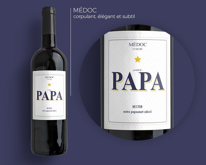 Bouteilles de Vins La Cuvée de Papa