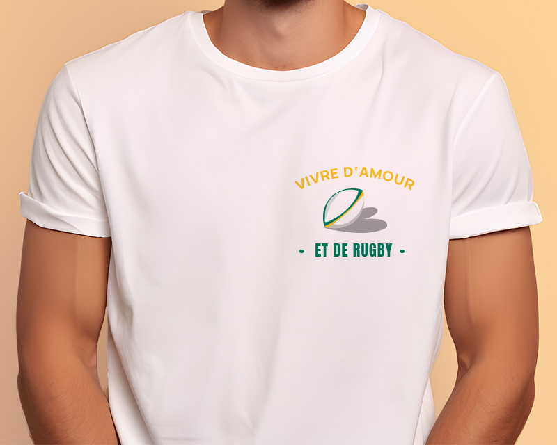 T-shirt homme personnalisé - Passion Rugby
