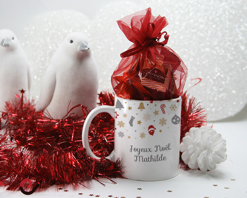 Mug Noël et ses chocolats Monbana
