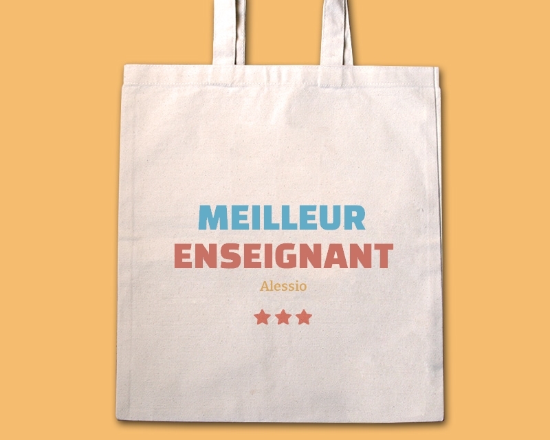 Tote bag personnalisable - Meilleur Enseignant