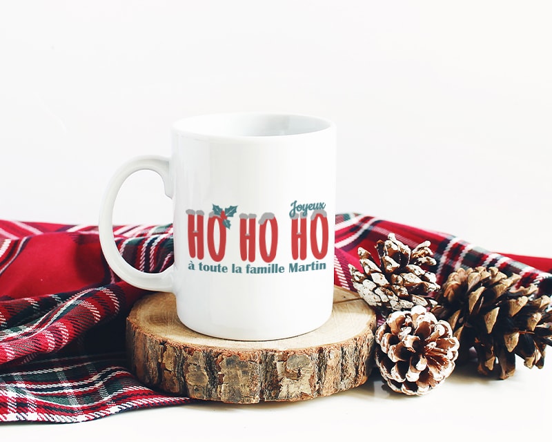 Mug père noël ho ho ho personnalisable