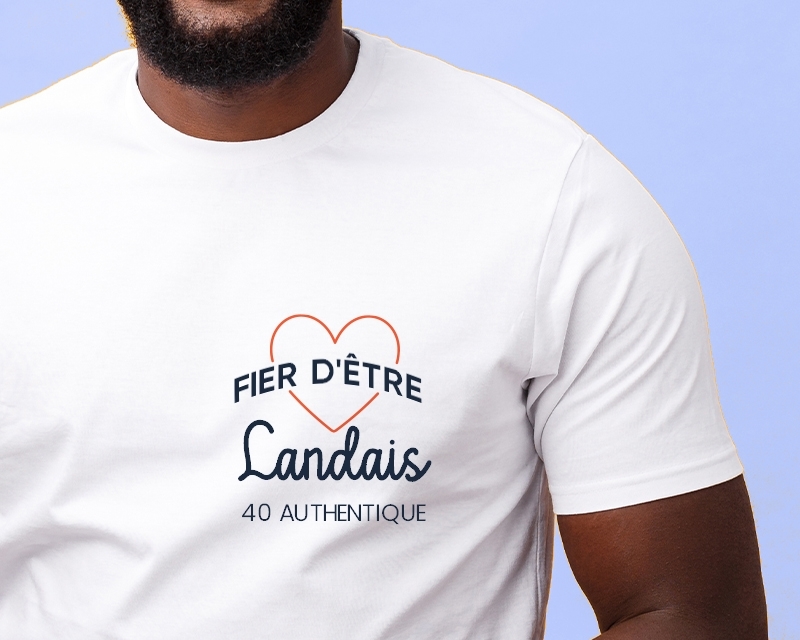 T-shirt Homme personnalisable - Fier d'être Landais
