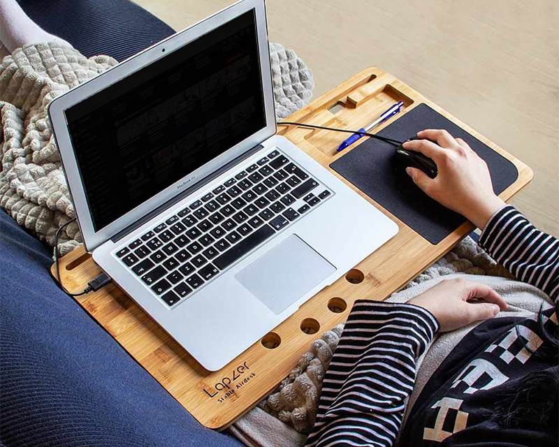 Support ordinateur portable en bois