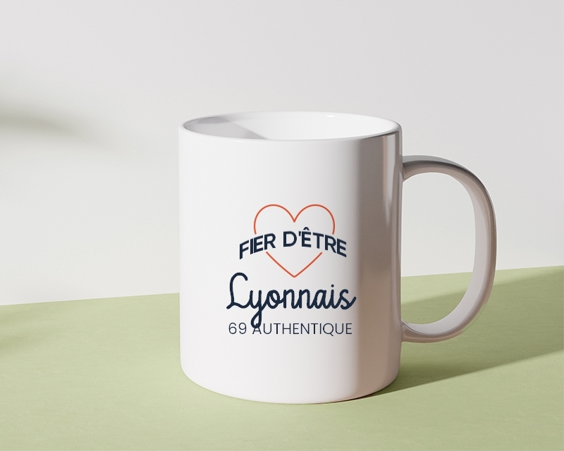 Mug personnalisé - Fier d'être Lyonnais