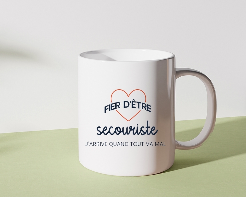 Mug personnalisable - Fier d'être secouriste