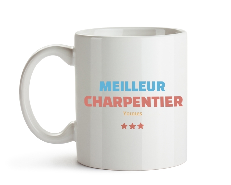 Mug personnalisé - Meilleur Charpentier
